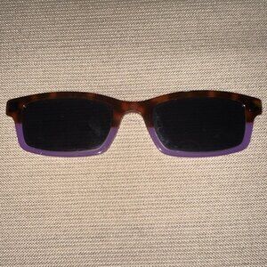 Pair Eyewear Cedro eyeglasses Purple Tortoise Sunglass Topper